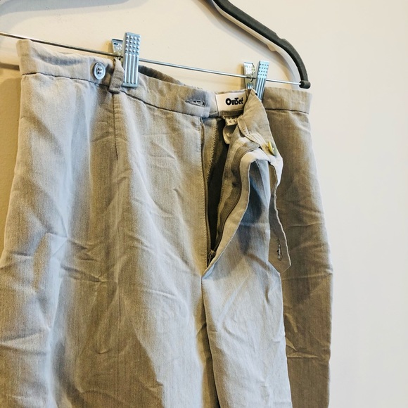 OuiSet Light Gray Causal Lightweight Work Office Suit Women's Pants US 8 - Picture 3 of 5